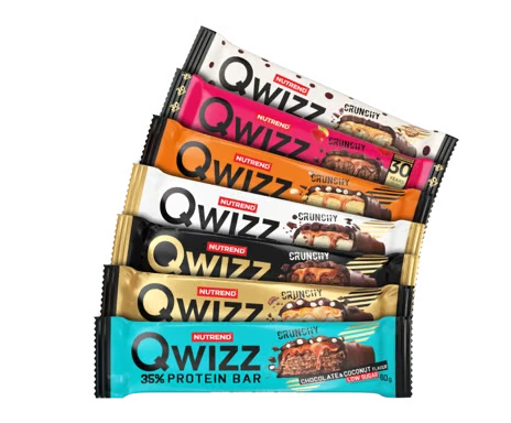 Nutrend QWIZZ Crunchy Protein Bar 12x60g ohne or. Verpackung!