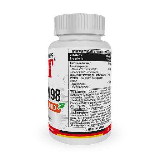 MST - Curcumin 98% Gold 60 Caps – Bild 2
