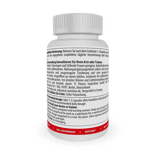 MST - Curcumin 98% Gold 60 Caps – Bild 3