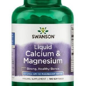 Swanson Liquid Calcium & Magnesium 100 Kapseln