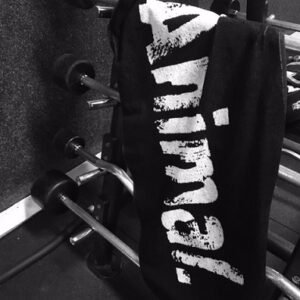 Universal Animal Gym Towel Schwarz 50 x 100 cm