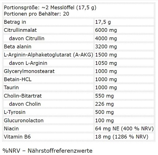 BAD ASS Pump Stim Free 350g – Bild 2