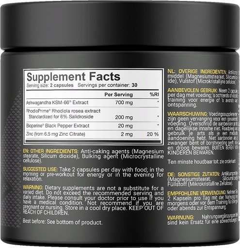 Dedicated Ashwa-Bol 60 Kapseln – Bild 2