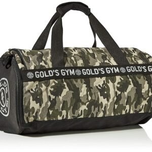 Golds Gym Camo Barrel Bag