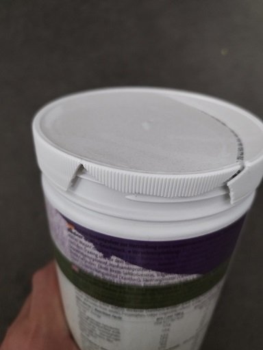 DAMAGED WHEY ProFuel V-PROTEIN vegan 4K blend 750g Blueberry Muffin -> DECKEL SEITL. + OBEN GEBROCHEN