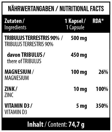 MST - Tribulus 90% Pro 90 caps – Bild 2