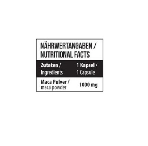 MST - MACA 1000mg - 120 Caps – Bild 2