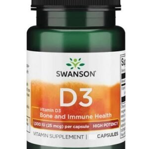 Swanson Vitamin D3 - 1000 IU - 30 Kapseln